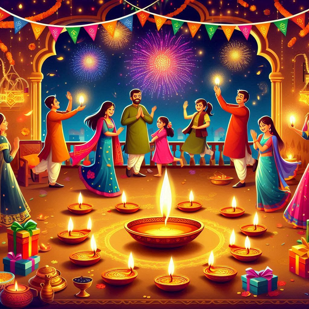 Happy Diwali 2024 Wishes, Images: प्रकाश के महापर्व दीपावली पर अपने रिस्तेदार और दोस्तों को  शुभ संदेश के साथ दे दिवाली की हार्दिक शुभकामनाएं