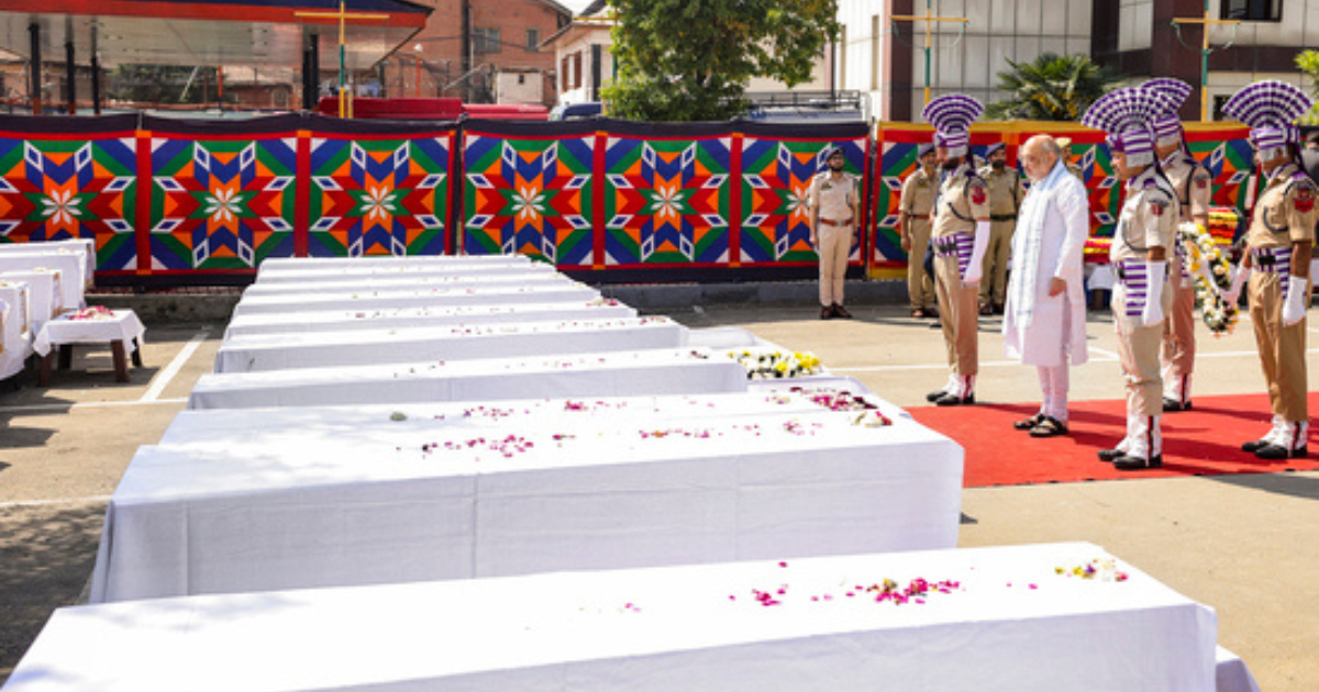 पहलगाम आतंकी हमला , 28 पर्यटक मरे , अमित शाह जी ने श्रीनगर मे दी अंतिम विदाई:pahalgam attack 2025